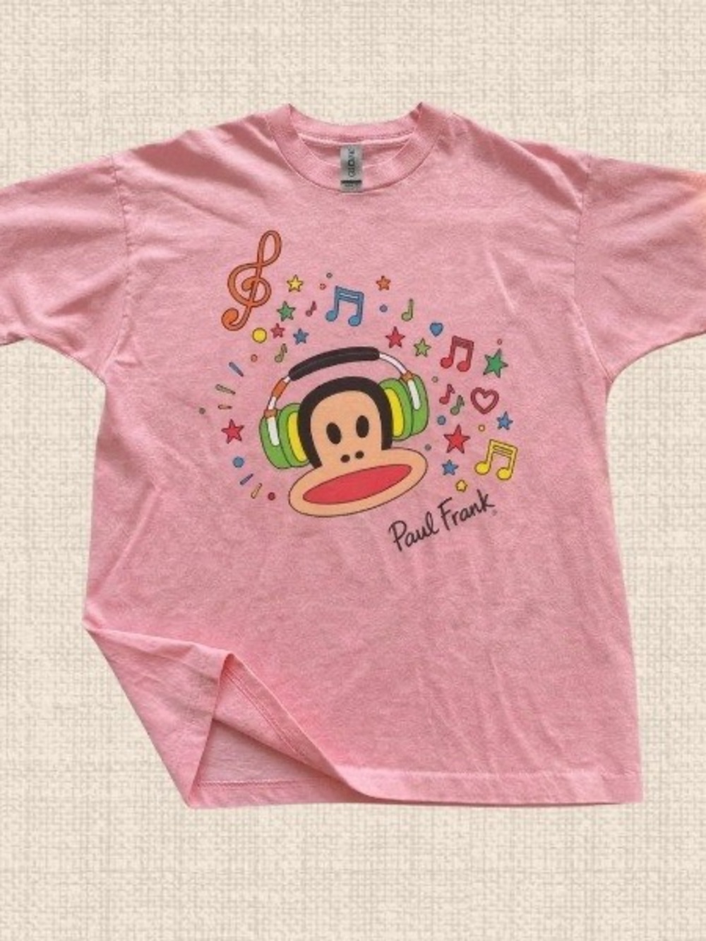 Gildan Pink Paul Monkey Julius Graphic Tee
